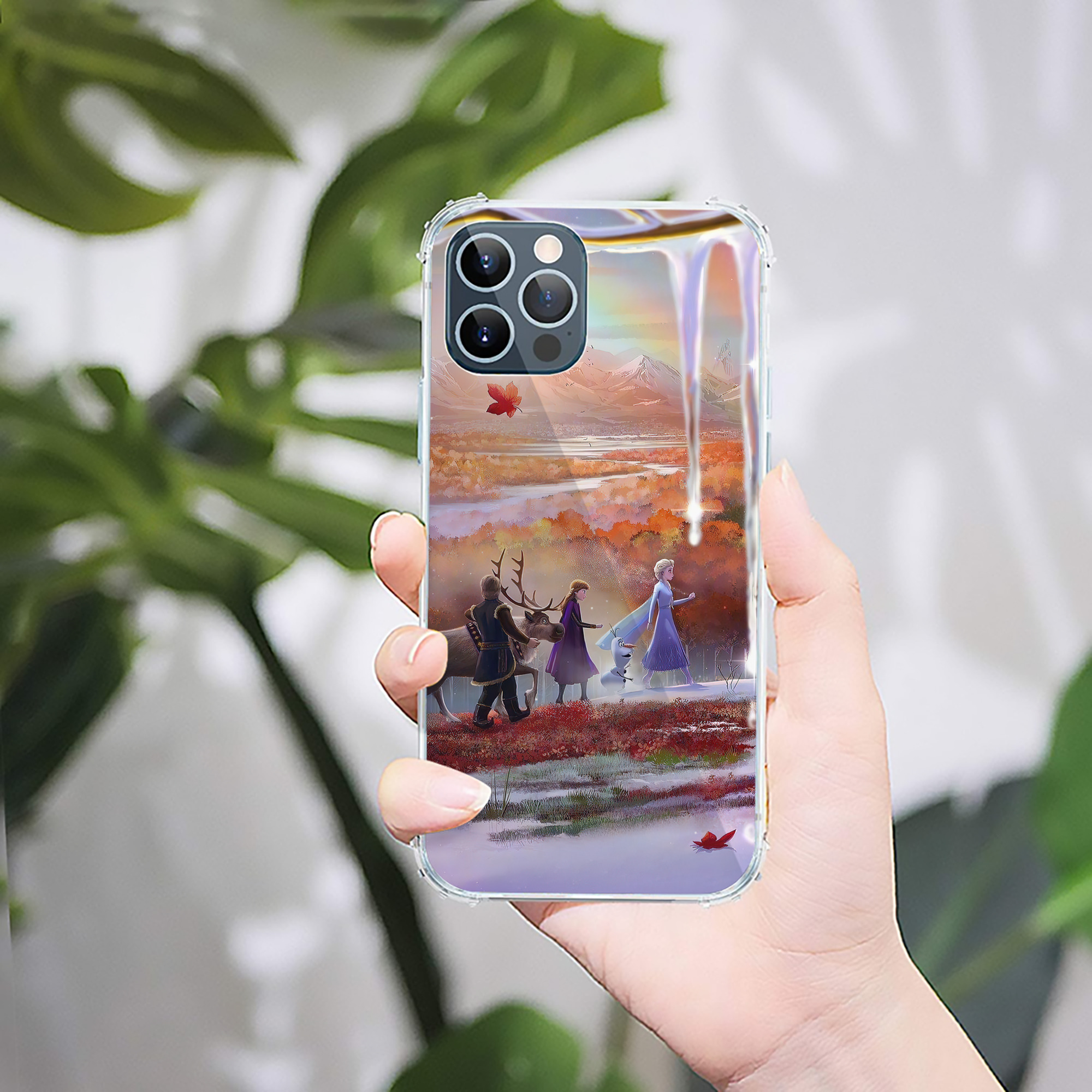 （画像用） アナと雪の女王 アンナ エルサ Frozen Anna Elsa 【iPhone 12シリーズ対応】透明スマホケース（クリアソフトケース）